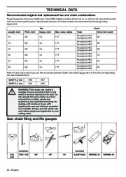 Husqvarna 365 372XP Chainsaw Owners Manual, 2001,2002,2003,2004,2005,2006,2007,2008,2009 page 40