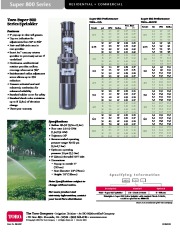 Toro Super 800 Brochure 490 3037 Catalog page 2