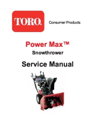 Toro 38651 Toro Power Max 1128 OXE Snowthrower Service Manual, 2008 page 1