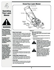 MTD 44M 46M Series 21 Inch Self Propelled Rotary Lawn Mower Owners Manual page 8