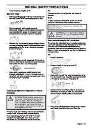 Husqvarna 357XP 357XPG 359G E-Tech Chainsaw Owners Manual, 2001,2002,2003,2004,2005,2006,2007,2008,2009,2010 page 11