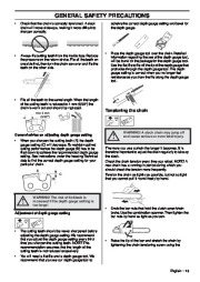 Husqvarna 357XP 357XPG 359G E-Tech Chainsaw Owners Manual, 2001,2002,2003,2004,2005,2006,2007,2008,2009,2010 page 13