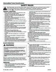 Simplicity Snapper 1695302 1695311 1695410 1695313 1695314 1695411 Initial Setup Snow Blower Manual page 2