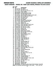 Husqvarna 1130ST Snow Blower Owners Manual, 2003,2004 page 21