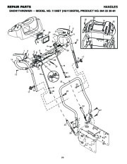 Husqvarna 1130ST Snow Blower Owners Manual, 2003,2004 page 24