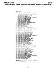 Husqvarna 1130ST Snow Blower Owners Manual, 2003,2004 page 27