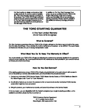 Toro 38430, 38435 Toro CCR 3000 38435 Snowthrower Owners Manual, 1999 page 19