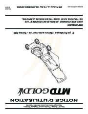 MTD Gold 839 Series 21 Inch Self Propelled Rotary Lawn Mower Owners Manual page 36