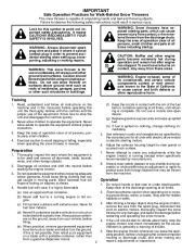 Husqvarna 1330SBEXP Snow Blower Owners Manual, 2006,2007,2008 page 2