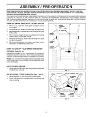 Husqvarna 1330SBEXP Snow Blower Owners Manual, 2006,2007,2008 page 5