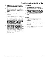 Toro Toro Lawnmower Quality of Cut Manual, 1996 page 43
