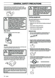 Husqvarna 336 Chainsaw Owners Manual, 2001,2002,2003,2004,2005,2006 page 10