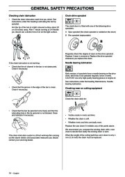 Husqvarna 336 Chainsaw Owners Manual, 2001,2002,2003,2004,2005,2006 page 14