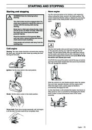 Husqvarna 336 Chainsaw Owners Manual, 2001,2002,2003,2004,2005,2006 page 19