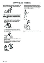 Husqvarna 336 Chainsaw Owners Manual, 2001,2002,2003,2004,2005,2006 page 20