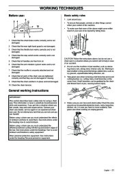 Husqvarna 336 Chainsaw Owners Manual, 2001,2002,2003,2004,2005,2006 page 21