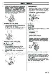 Husqvarna 336 Chainsaw Owners Manual, 2001,2002,2003,2004,2005,2006 page 33