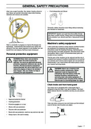 Husqvarna 336 Chainsaw Owners Manual, 2001,2002,2003,2004,2005,2006 page 7