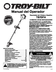 MTD Troy-Bilt TB70FH 2 Cycle Gasoline Trimmer Owners Manual page 33