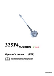 Husqvarna 325P4 X-Series Chainsaw Owners Manual page 1