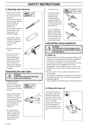 Husqvarna 325P4 X-Series Chainsaw Owners Manual, 1995,1996,1997,1998,1999,2000,2001 page 10