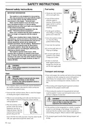 Husqvarna 325P4 X-Series Chainsaw Owners Manual, 1995,1996,1997,1998,1999,2000,2001 page 12