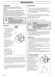 Husqvarna 325P4 X-Series Chainsaw Owners Manual, 1995,1996,1997,1998,1999,2000,2001 page 20