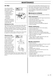 Husqvarna 325P4 X-Series Chainsaw Owners Manual, 1995,1996,1997,1998,1999,2000,2001 page 23