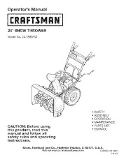Craftsman 247.883550 Craftsman 24-Inch Owners Manual page 1