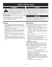 Craftsman 247.883550 Craftsman 24-Inch Owners Manual page 4