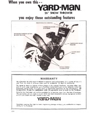 MTD Yard Man 7100 1 Snow Blower Owners Manual page 16