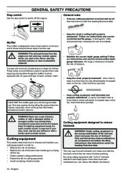Husqvarna 3120XP Chainsaw Owners Manual, 2001,2002,2003,2004,2005,2006,2007,2008,2009,2010 page 10