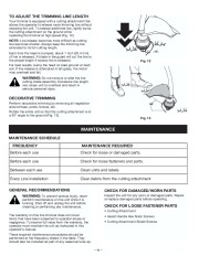 Craftsman 316.790130 15 Inch Weedwacker Trimmer Owners Manual page 11