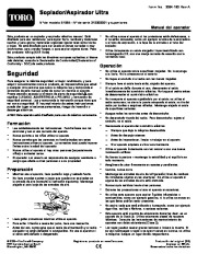 Toro 51594 Ultra Blower/Vacuum Owners Manual, 2010, 2011, 2012, 2013, 2014 page 29