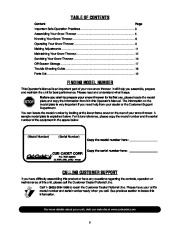 MTD Cub Cadet 1345 SWE 45-Inch Snow Blower Owners Manual page 2