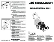 McCulloch M53 675DWA 3IN1 Lawn Mower Owners Manual page 1