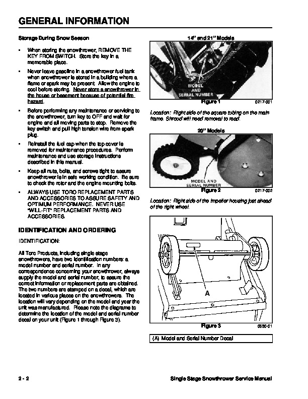 Toro CCR 2450 GTS 38515 Snow Blower Service Service Manual 2002 - English