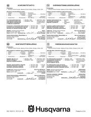 Husqvarna 1130STE Snow Blower Owners Manual, 2004,2005,2006,2007,2008,2009,2010,2011 page 40