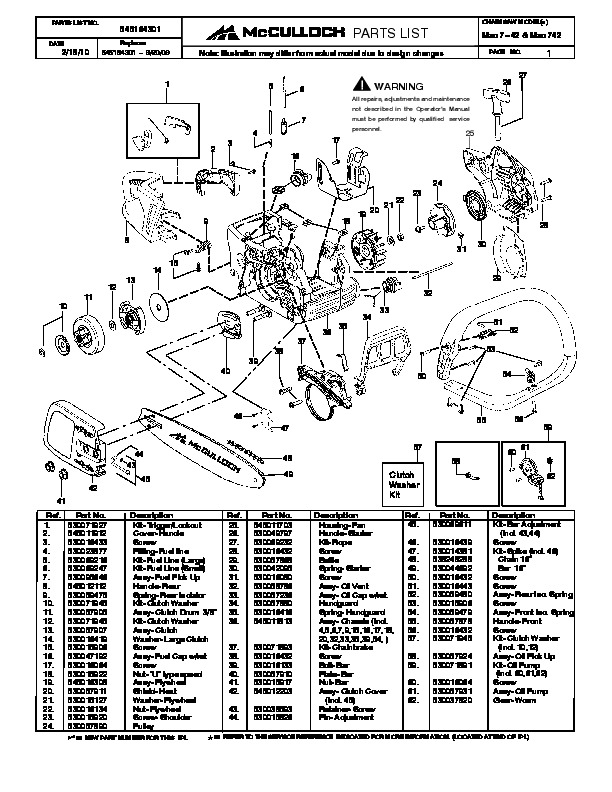 Mcculloch 3200 Chainsaw Parts Diagram - Wiring Diagram