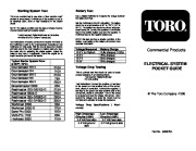 Toro Starting System Guide page 1