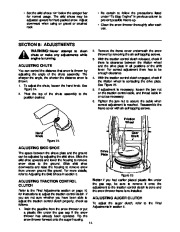 MTD Yard Machines E602E E642EE642F E662E E662H 614E E644E E664F E6A4E Snow Blower Owners Manual page 14