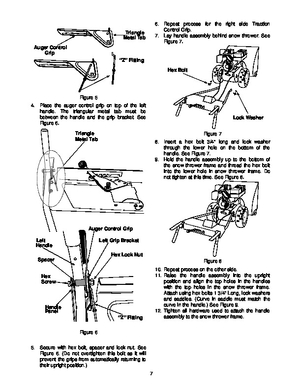yard machine snowblower parts diagram