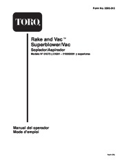 Toro 51591 Super Blower Vac Manual del Propietario, 2001, 2002, 2003, 2004 page 1