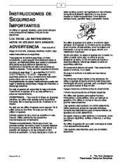 Toro 51573 Rake and Vac Blower Manual del Propietario, 2001, 2002, 2003, 2004 page 2