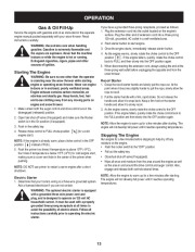 Craftsman C459-52833 Craftsman 45-Inch Large Frame Steerable Snow Thrower Owners Manual page 13