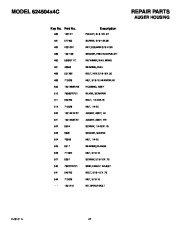 Murray 624504x4C Snow Blower Owners Manual page 47