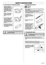 Husqvarna 336 Chainsaw Owners Manual, 2003 page 13