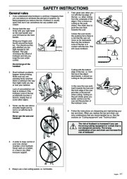 Husqvarna 336 Chainsaw Owners Manual, 2003 page 17