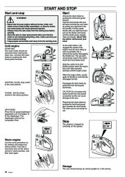 Husqvarna 336 Chainsaw Owners Manual, 2003 page 28