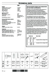 Husqvarna 336 Chainsaw Owners Manual, 2003 page 34